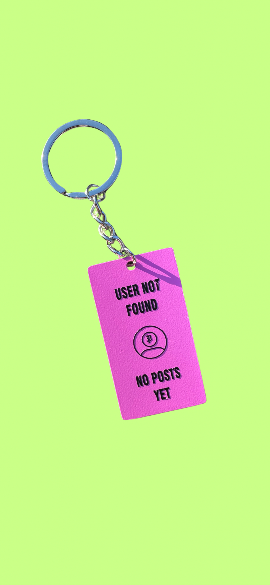 ‘BLOCKED’ TWO SIDED KEYCHAIN