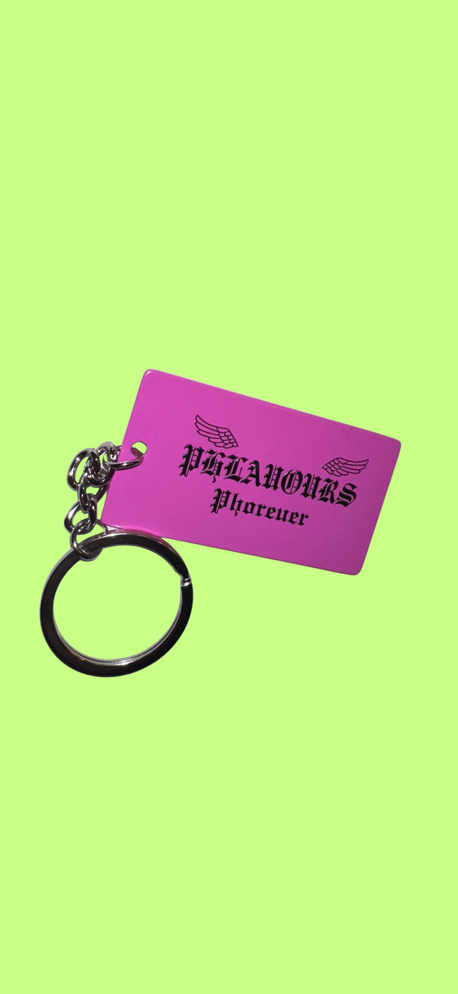 ‘BLOCKED’ TWO SIDED KEYCHAIN